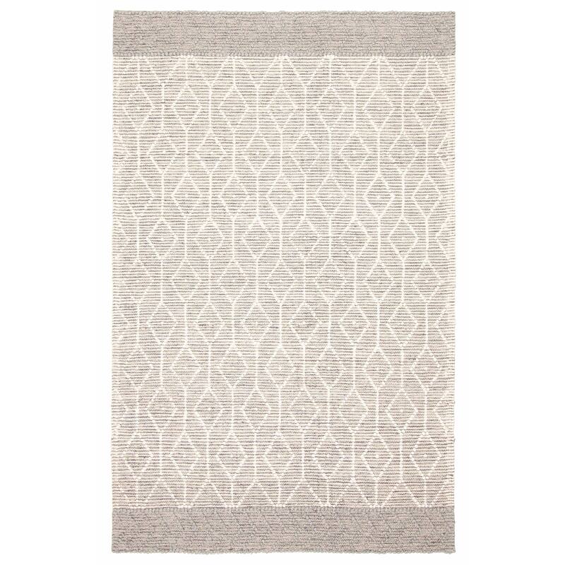 ECARPETGALLERY Braid weave Sienna Grey Wool Rug - 5'1 x 8'1 - Grey - 5'1 x 8'1