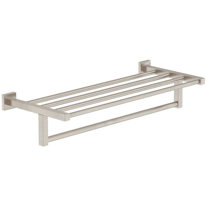 Symmons Duro 22" Single Rail Towel Bar with Shelf - Satin Nickel