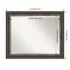 preview thumbnail 36 of 68, Beveled Bathroom Wall Mirror - Alta Frame Outer Size: 33 x 27 in - Alta Rustic Char