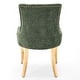 preview thumbnail 65 of 75, GDFStudio - Modern Dining Chair Set with Curved Gold-Plated Legs & Rivet Trim (Set of 2)