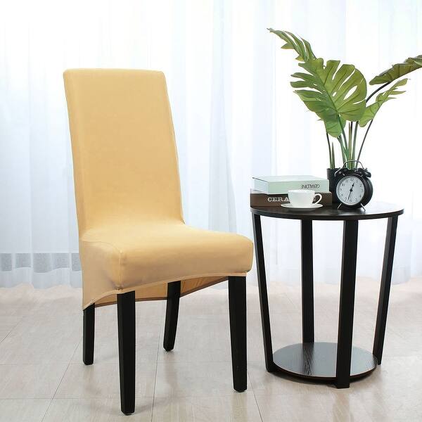 Shop High Back Chair Slipcover Spandex Long Back Dining Chair Seat Cover Overstock 26438715