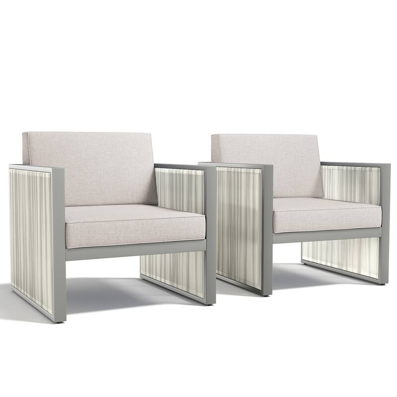 Outdoor Wicker Rattan Arm Chair with Cushion