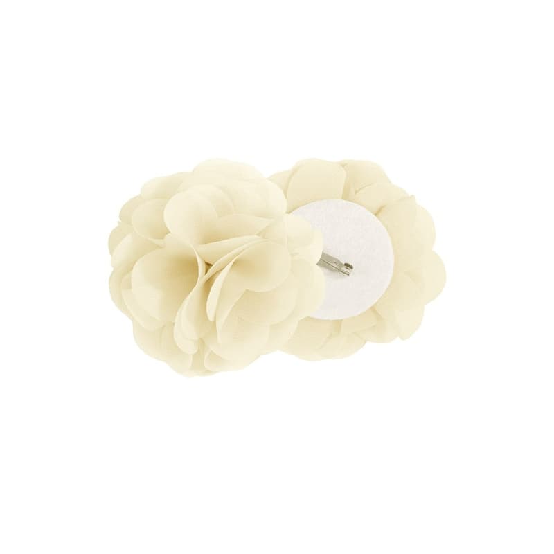 Floral Embellished Cuff Tab Top Solid Curtain Panel