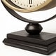preview thumbnail 9 of 9, Houston Gold Metal Half Moon Base Table Clock - 4.0L x 12.0W x 13.0H