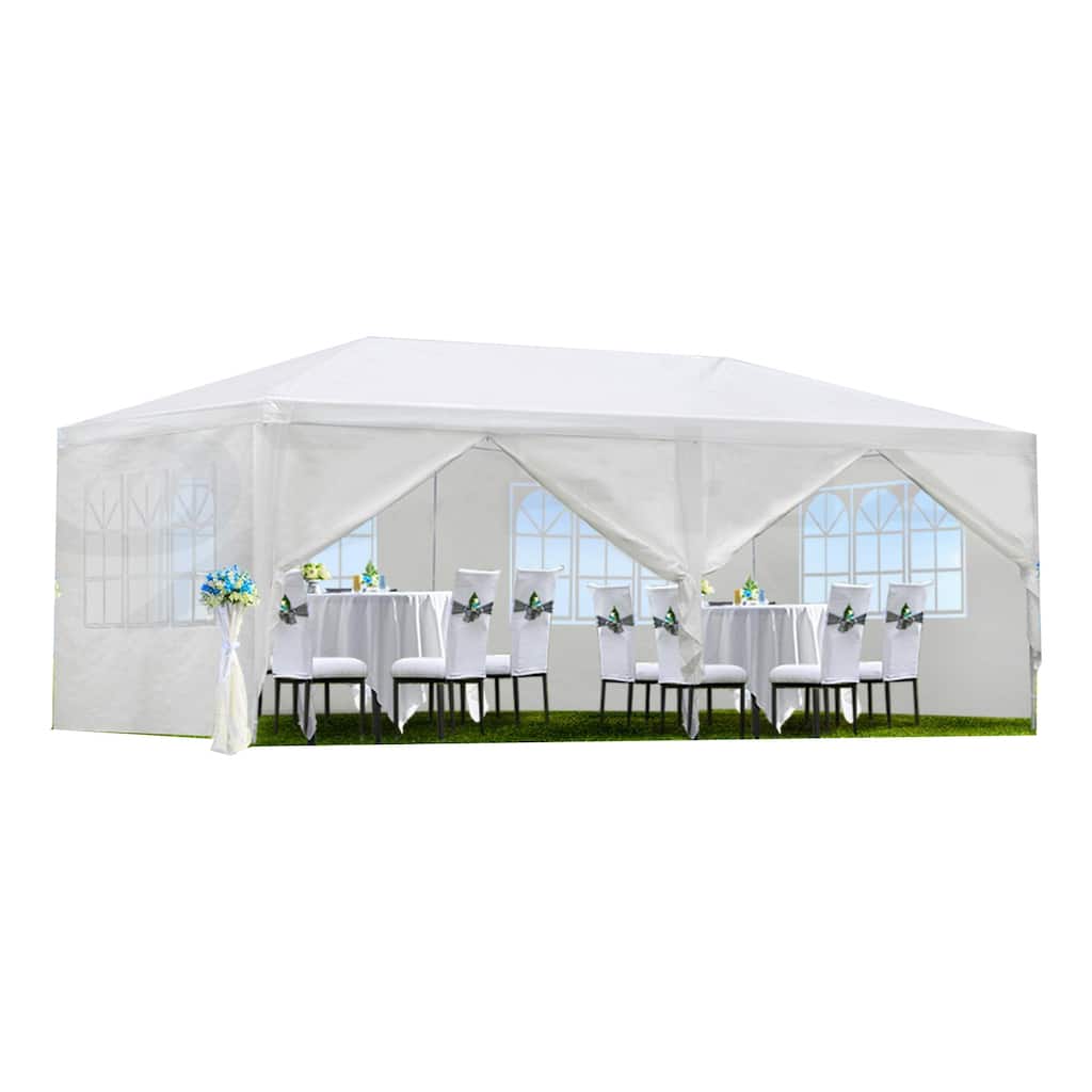 10x20 Foot Outdoor Party Canopy Tent with Removable Sidewalls