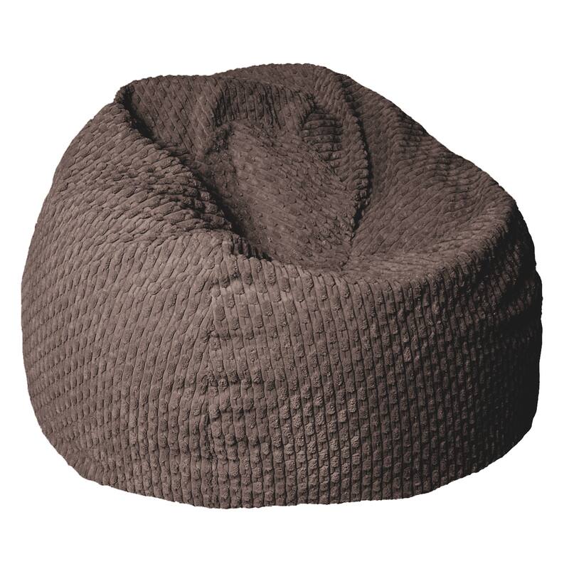 Sorra Home Indoor Soft Chunky Corduroy Bean Bag Chair