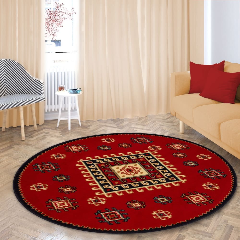 Geometric Bohemian Rustic Power-Loomed Area Rug by Superior