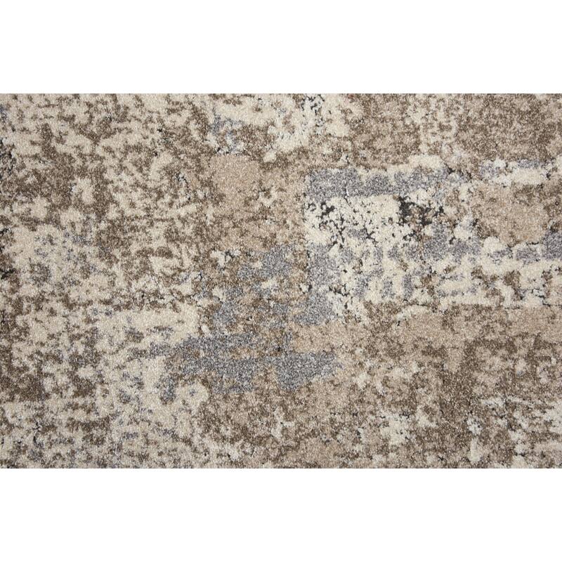Alora Decor Venice Neutral Beige, Grey, and Taupe Abstract Rug
