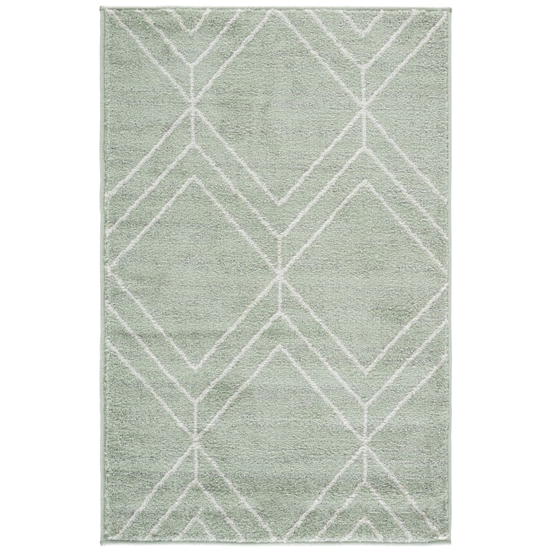 SAFAVIEH Adirondack Juvelina Modern Geometric Rug - 2'6" x 4' - Sage/Ivory
