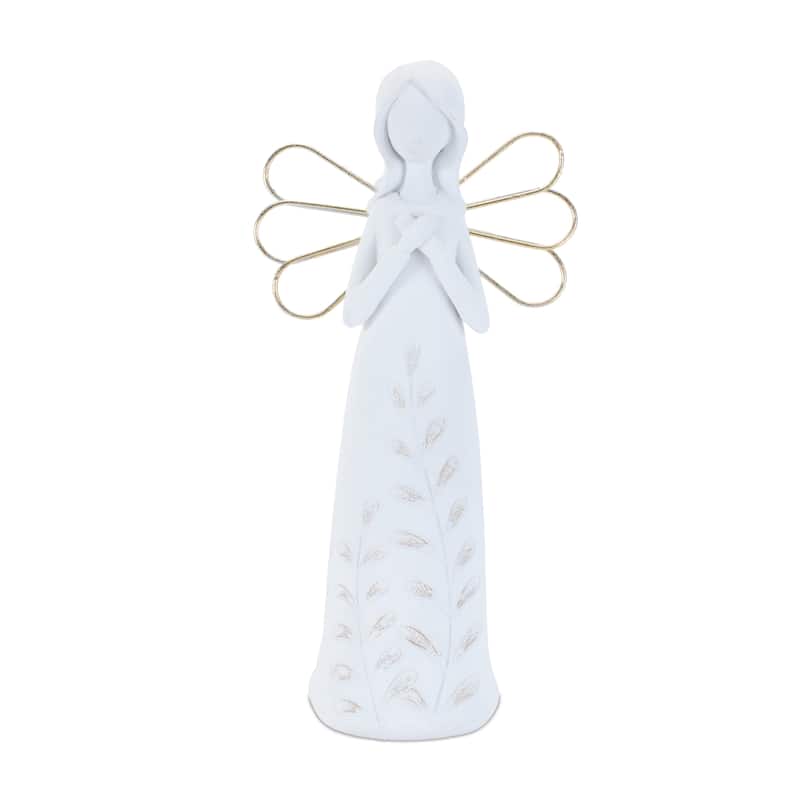 Etched Angel Figurine (Set of 2)