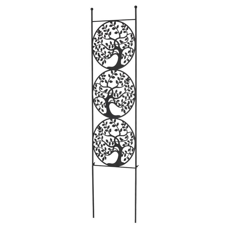 Glitzhome 48"H Metal Tree of Life Garden Trellis Garden Stake
