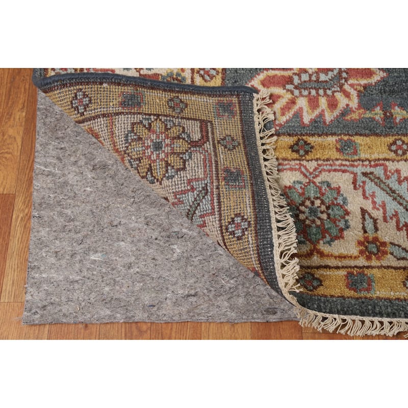 Oushak Indian Area Rug Handmade Grey Wool Carpet - 7'11" x 10'0"
