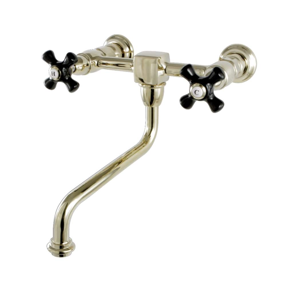 Kingston Brass Duchess 1.2 GPM Wall Mounted Bathroom Faucet - Includes