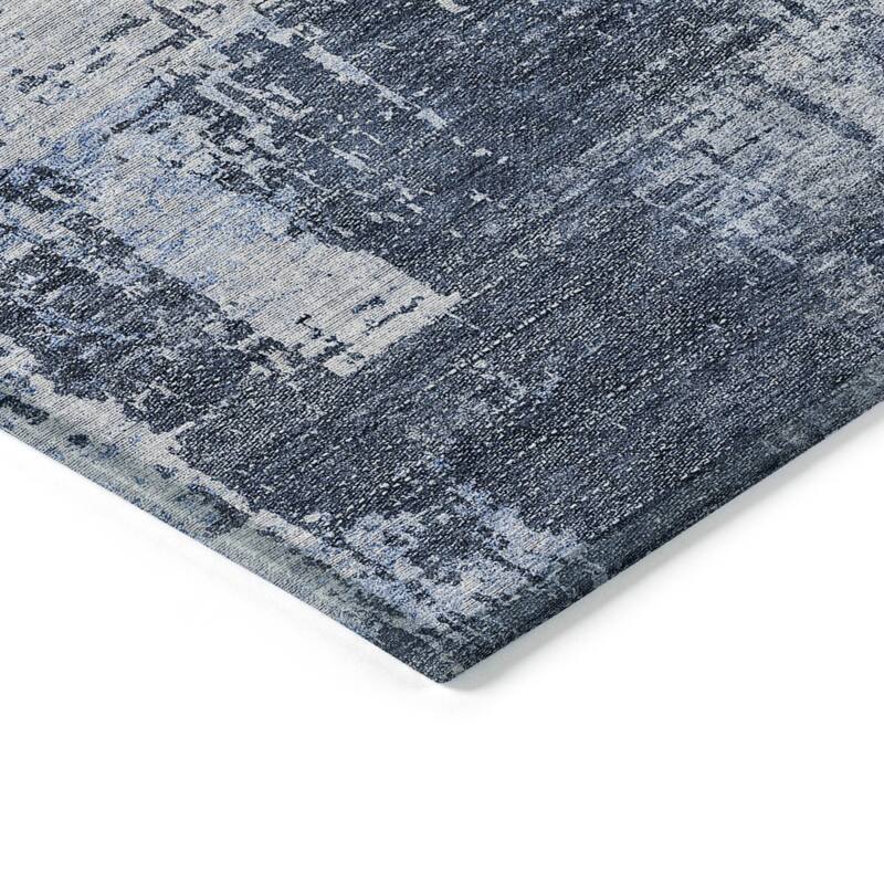 Machine Washable Indoor/ Outdoor Chantille Abstract Ombre Rug