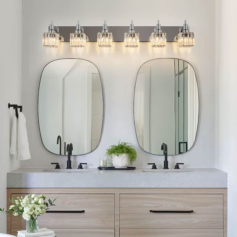 2/3/4-Light Modern Bathroom Crystal Vanity Light Wall Sconces