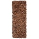 preview thumbnail 55 of 136, SAFAVIEH Handmade Leather Shag Carlijn Modern Decorative Rug 2'3" x 11' Runner - Saddle - Runner