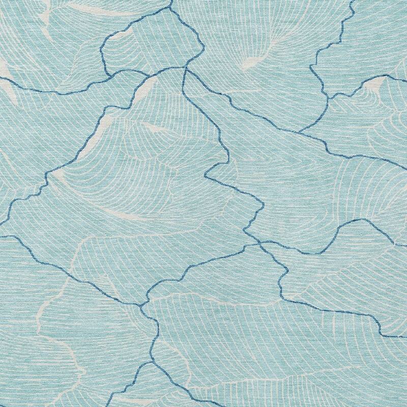 HomeRoots Abstract Transitional Rectangle Outdoor Rug