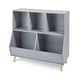 preview thumbnail 10 of 12, Badger Basket 5-Bin Storage Cubby with Feet - 35.5" x 15.75" x 33.5"