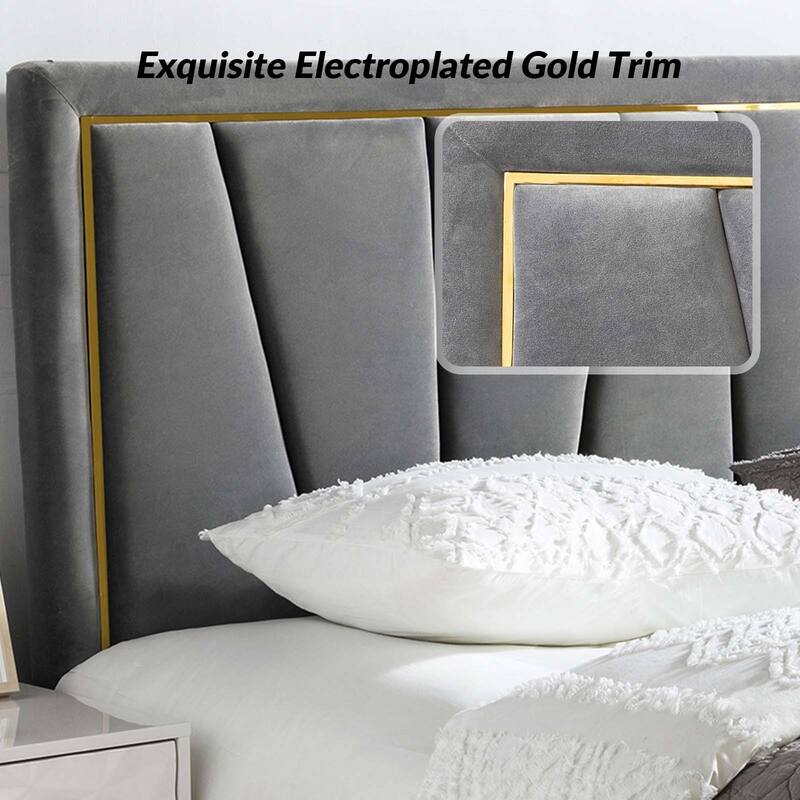 Eberhard Upholstered Tufted Contemporary Adjustable Wall-Mounted Headboard By HULALA HOME