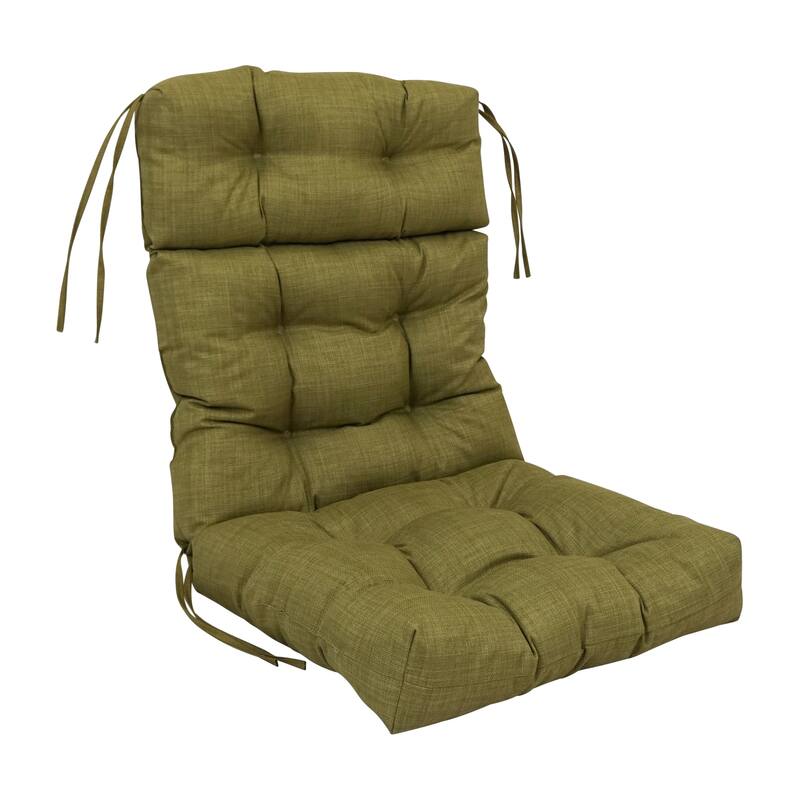 Multi-section Tufted Outdoor Seat/Back Chair Cushion (Multiple Sizes) - 22" x 45" - Avocado