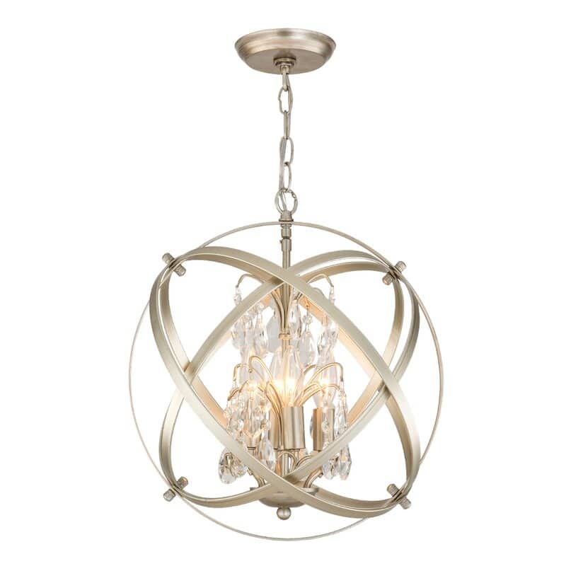 Maxax 4-Light Unique/Statement Globe Chandelier with Crystal