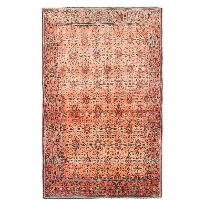 ECARPETGALLERY Hand-knotted Andelz Copper Wool Rug - 4'2 x 6'9