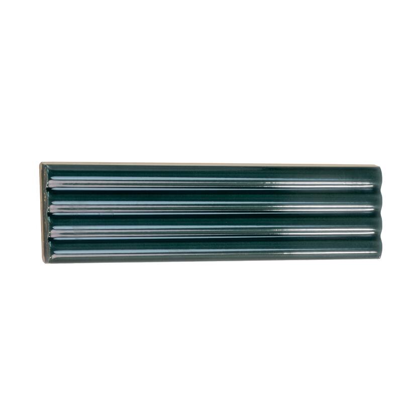Apollo tile 2" x 8" Arte Glossy Green Ceramic Tile (4.09 sq ft/case) - 38 Pack