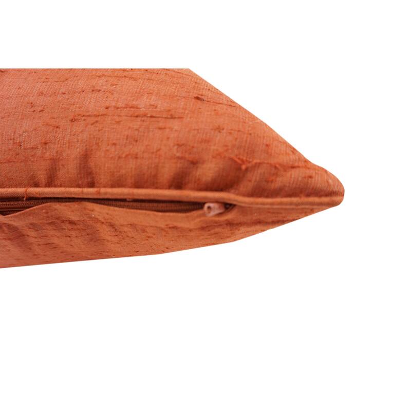 Home&Manor Semnan Dupioni Silk Pillow 18"