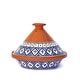 preview thumbnail 17 of 21, Kamsah Bohemian Supreme Medium Tagine - Handcrafted Ceramic Pot Blue