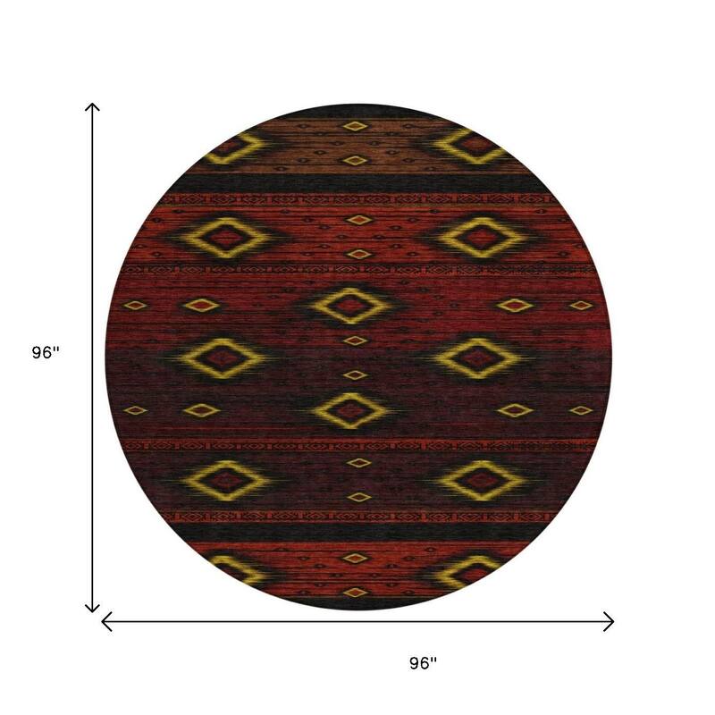 HomeRoots Tribal Transitional Rectangle Outdoor Rug