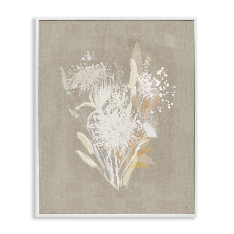 Stupell Country Herbs Impression Framed Giclee Art Design By Susan Jill - 11 x 14 - White