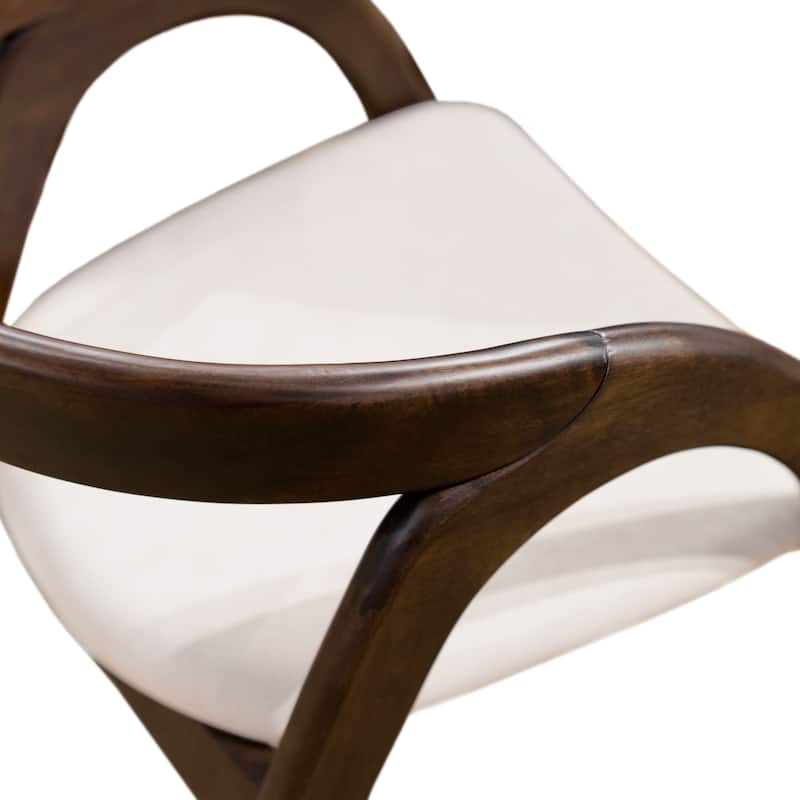 Furniture of America Abigail XI Mid-century Modern Handcrafted Solid Wood Dining Chairs (Set of 2)