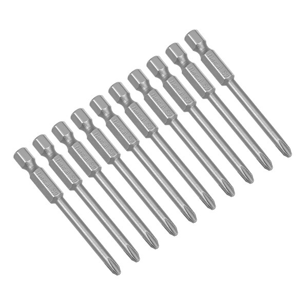 Shop 10pcs 1 4 Inch Hex Shank 65mm Length Phillips 4ph2 Magnetic S2 Screwdriver Bits 10pcs H1 4 65 4ph2 On Sale Overstock 28846615