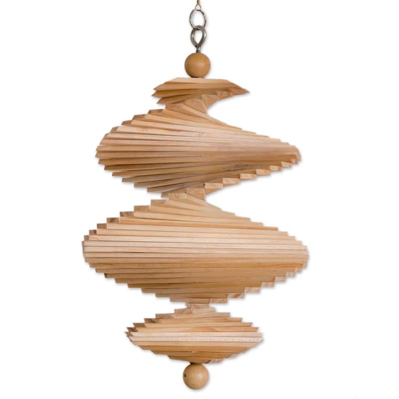 Novica Handmade Tranquil Winds Wood Mobile