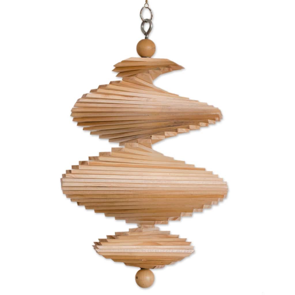 Novica Handmade Tranquil Winds Wood Mobile