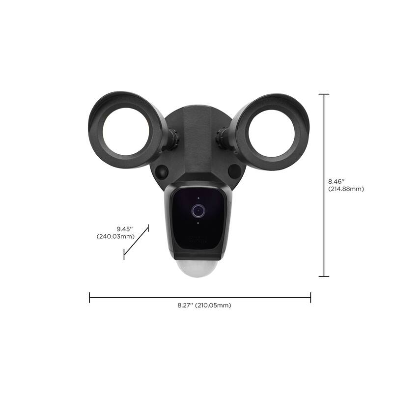 Starfish Bullet SMART Security Light w/Camera 20W 3000K CCT Black