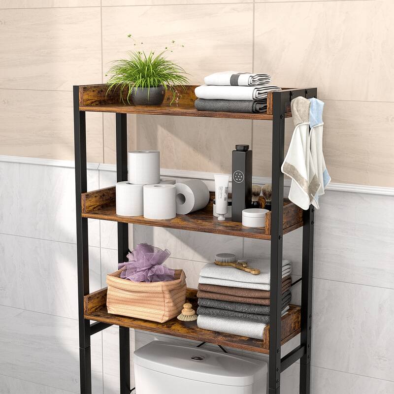 Over-The-Toilet Storage Rack, 3-Tier Bathroom Organizer Shelf Over Toilet