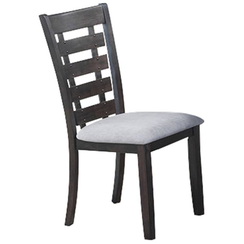 Bailey Collection Solid 7-Piece Dining Set in Gray Finish