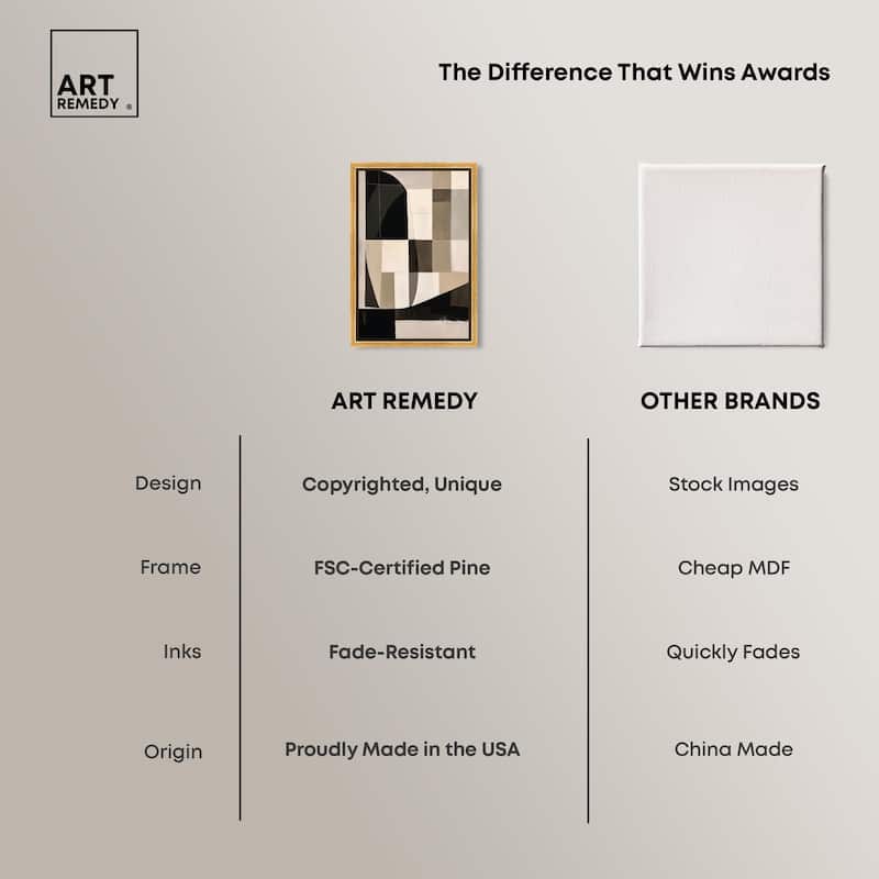 Modern Shapes II Canvas by Art Remedy