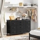preview thumbnail 37 of 42, 55 Inch TV Stand 10 Drawer TV Dresser with Charging Station