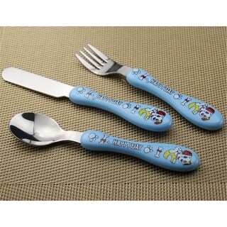 First Cutlery Set The First Cutlery Set Knife Fork Spoon Kids Toddler Mealtime Happy Day ...