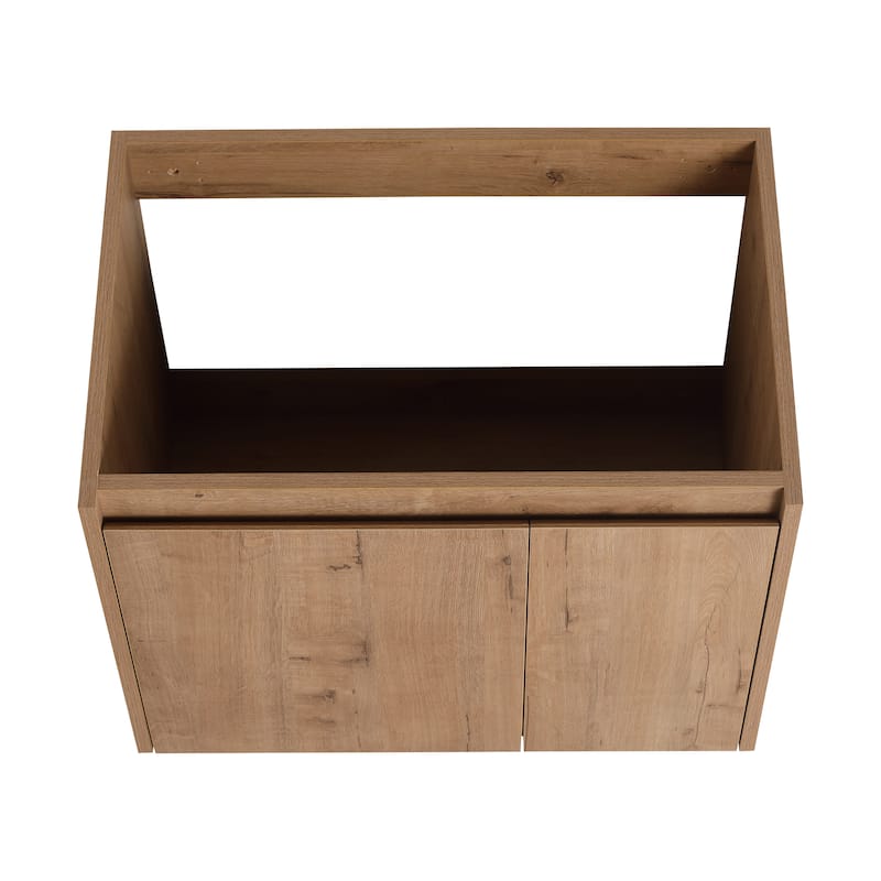 24 Inch Bathroom Cabinet With Sink,Soft Close Doors,Float Mounting Design, For Small Bathroom