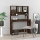 preview thumbnail 9 of 21, vidaXL Desk Engineered wood 40.2 x 17.7 x 58.3 in Desk Brown