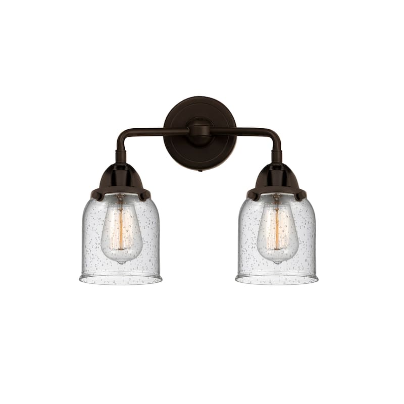 Innovations Lighting 288-2W-12-13 Bell Vanity Bell 2 Light 13" Wide - Oil Rubbed Bronze / Seedy
