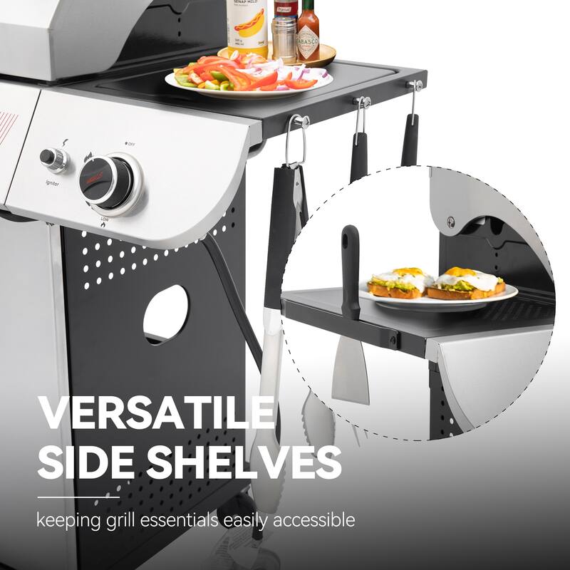 Royal Gourmet 5-Burner Gas Grill with Sear Burner and Side Burner