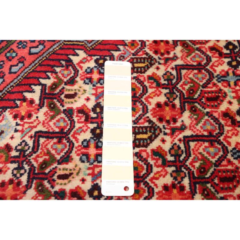 ECARPETGALLERY Hand-knotted Anadol Cream, Red Wool Rug - 3'4 x 5'0