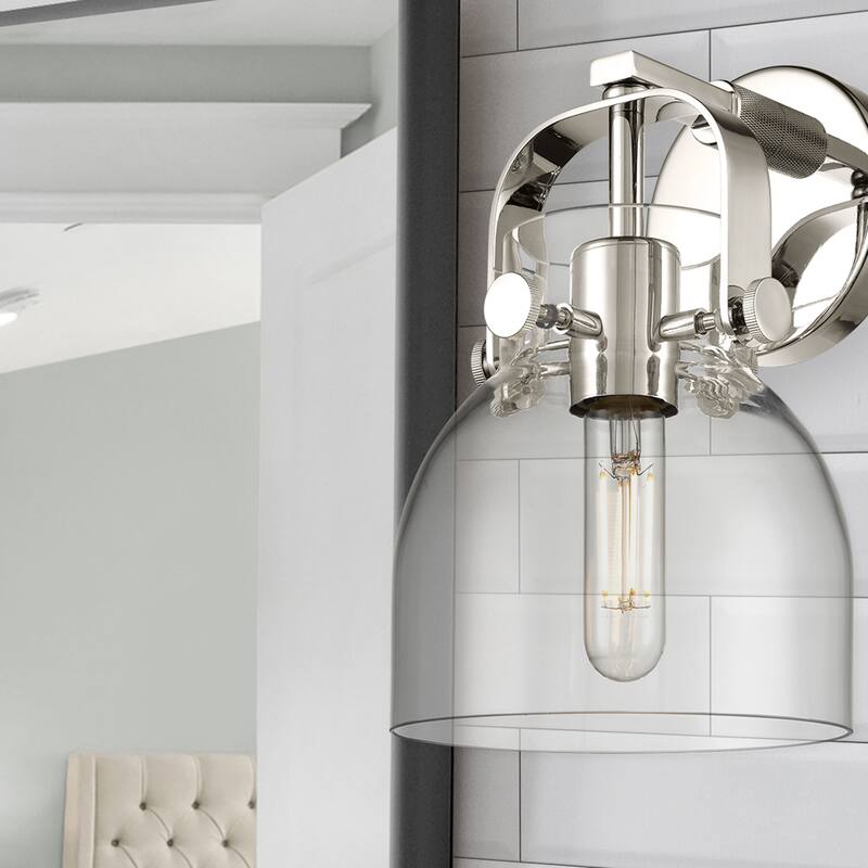 Innovations Lighting Pilaster II Bell - 1 Light 7" Wall-Mounted Sconce