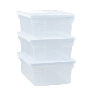 Clear Classic Storage Container with Lid, 20l  Cheap storage bins, Storage  boxes with lids, Clear storage bins