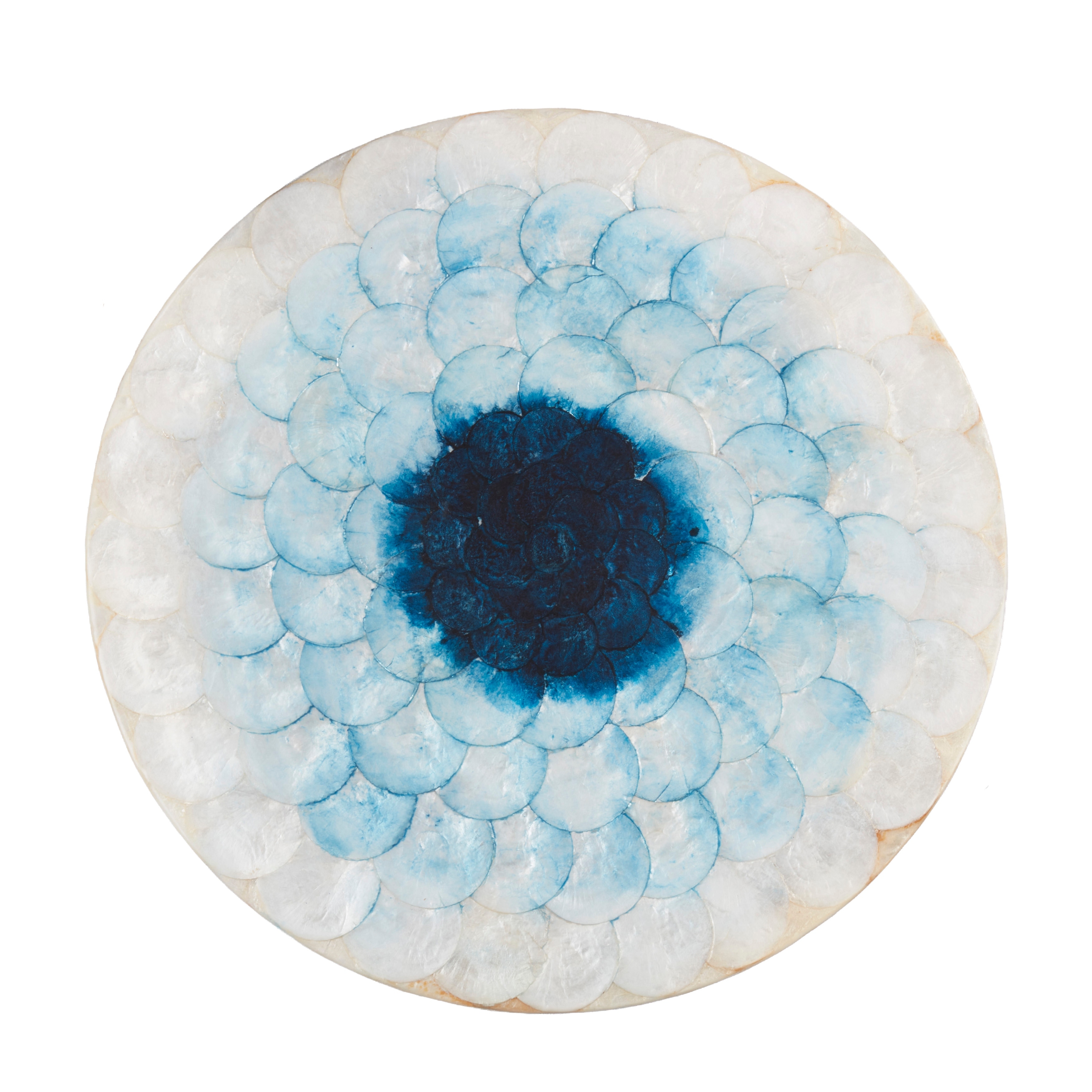 Capiz Shell Placemats (Set of 4) - Layered Shell Disc Design for Dining & Entertaining, 15"