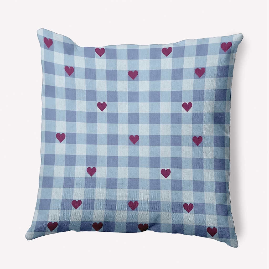 Woven Hearts Accent Pillow
